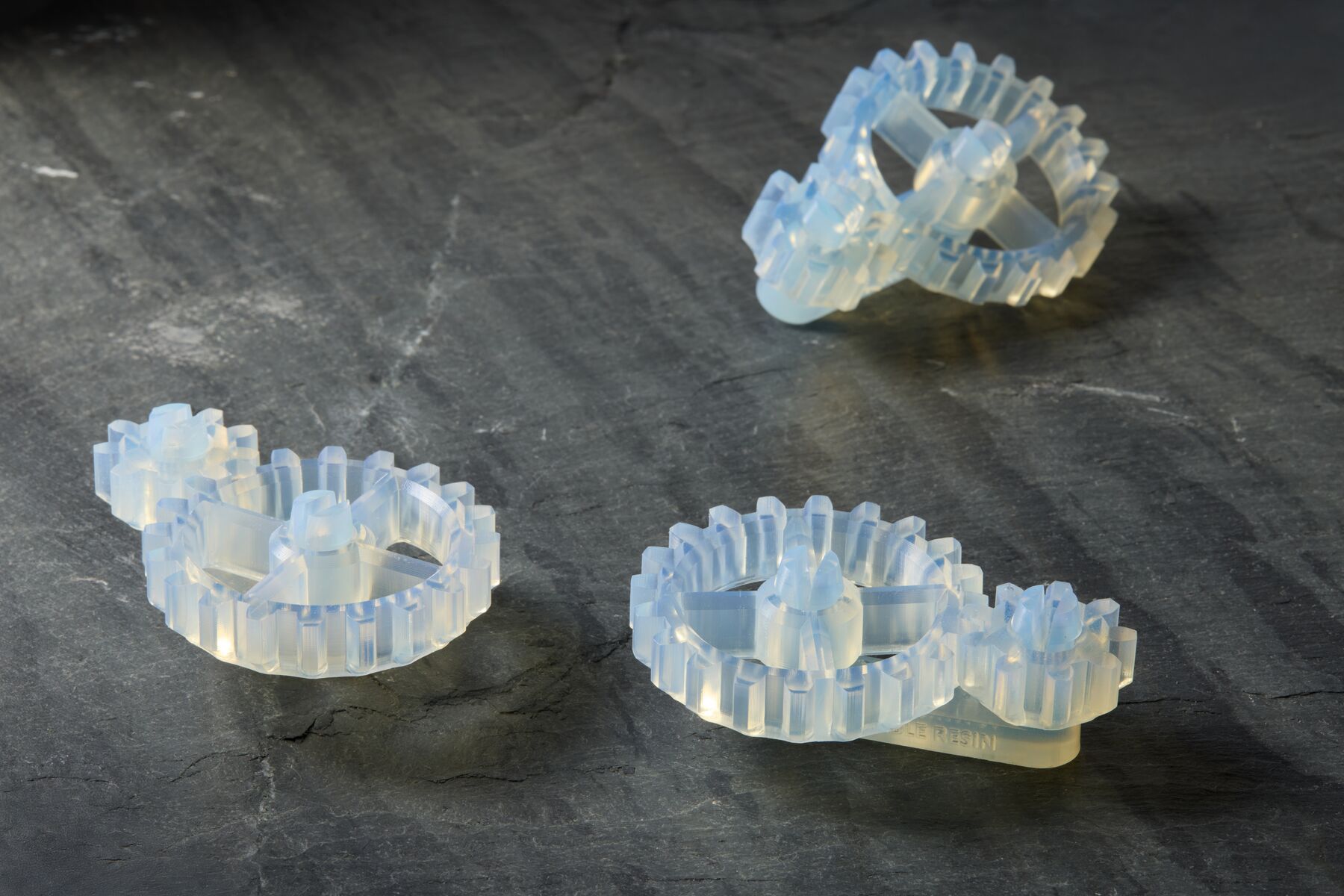 Przykładowe części wydrukowane z Durable Resin